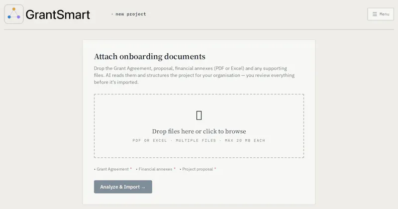 GrantSmart screenshot 2