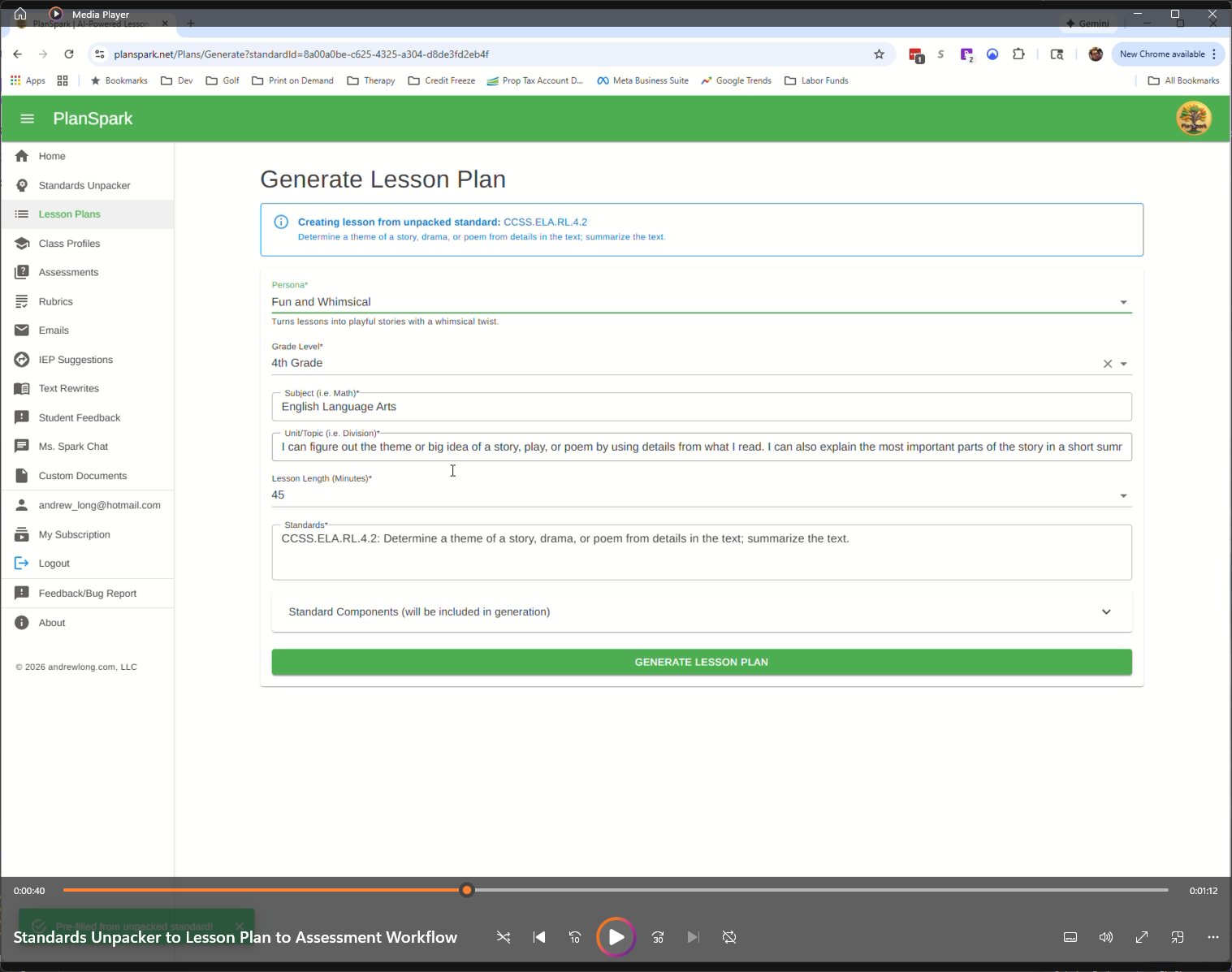 PlanSpark - Screenshot 4 showing product features and functionality