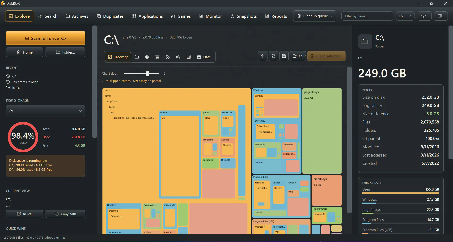 DiskBOX screenshot