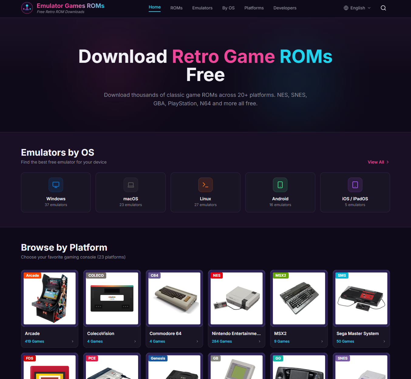 Emulator Games ROMs gallery image