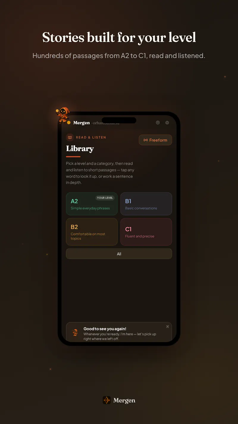Mergen: AI English Tutor screenshot 6