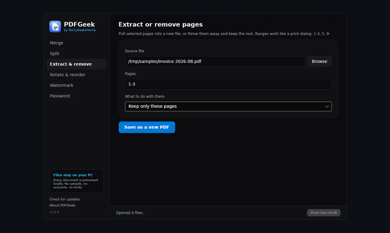 PDFGeek screenshot