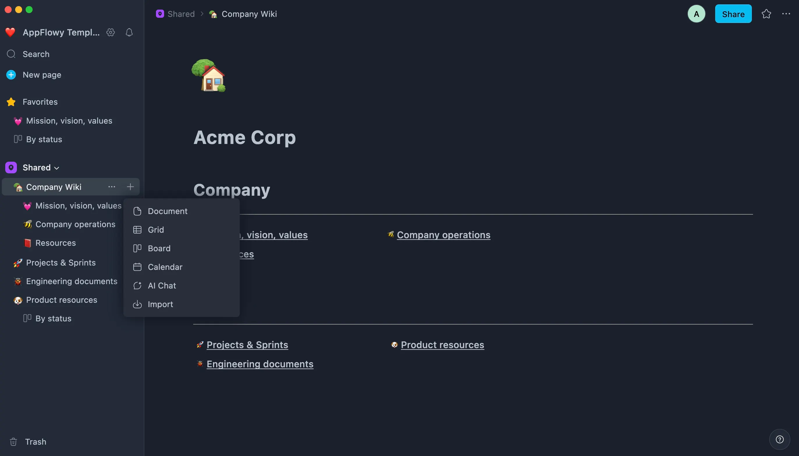AppFlowy: open-source Notion alternative gallery image