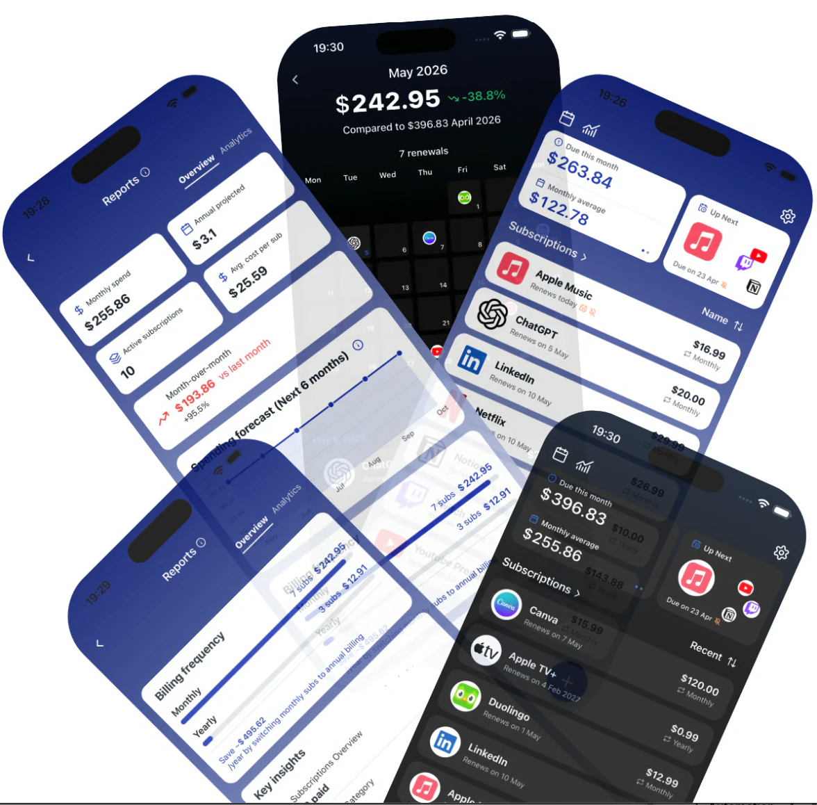 SnapSub - subscriptions hub