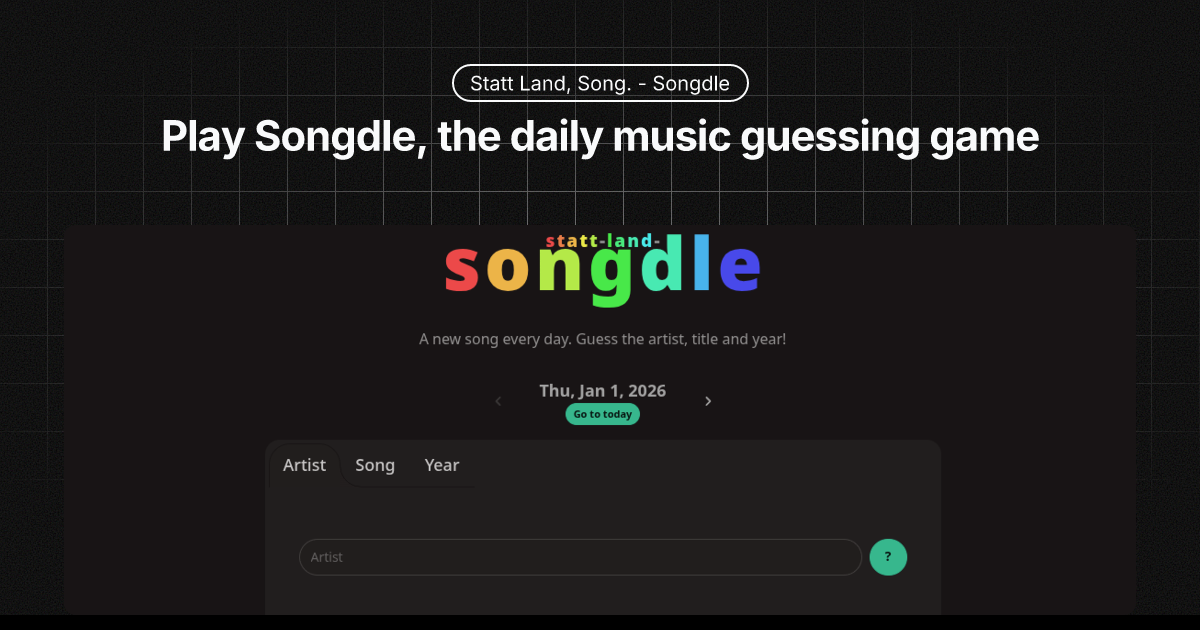 Statt Land, Song - Songdle gallery image