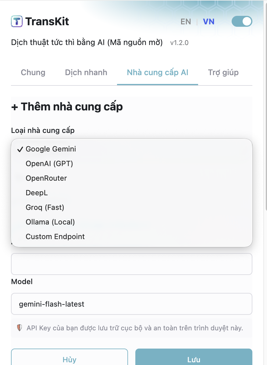 TransKit - Screenshot 2 showing product features and functionality