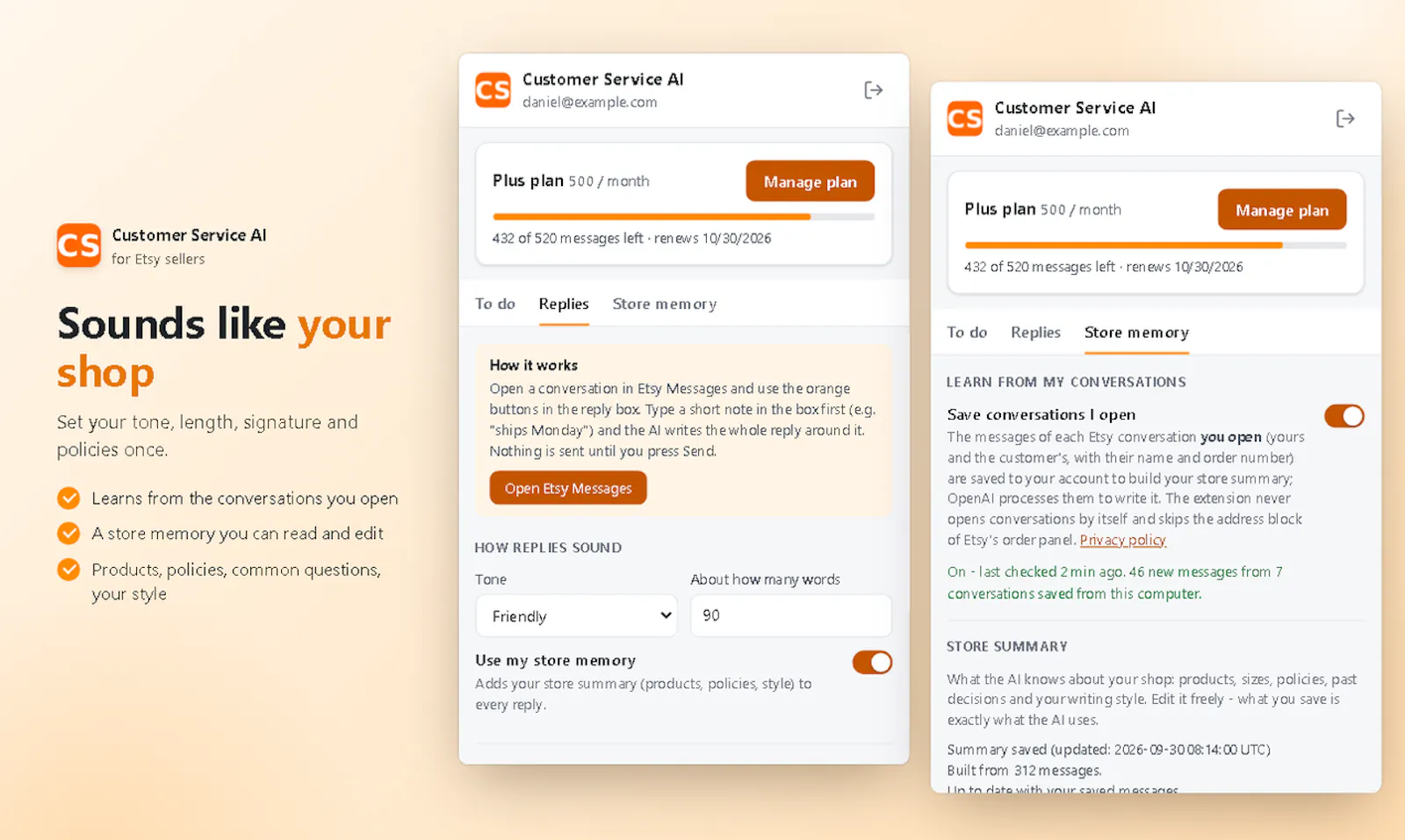 Customer Service AI for Etsy screenshot 7