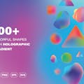 100+ Colorful Holographic Shapes