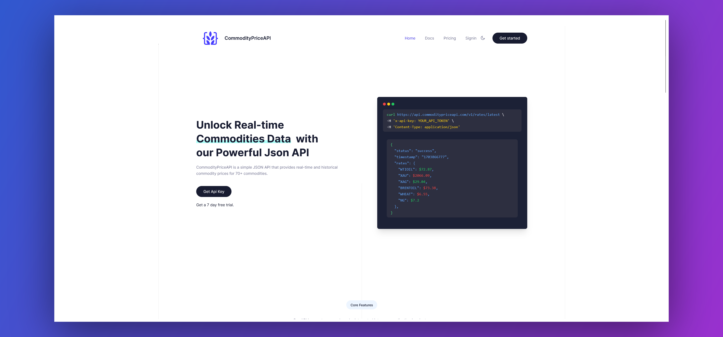 Media CommodityPriceapi - API JSON Mudah, Cepat dan Boleh Dipercayai untuk Komoditi 1