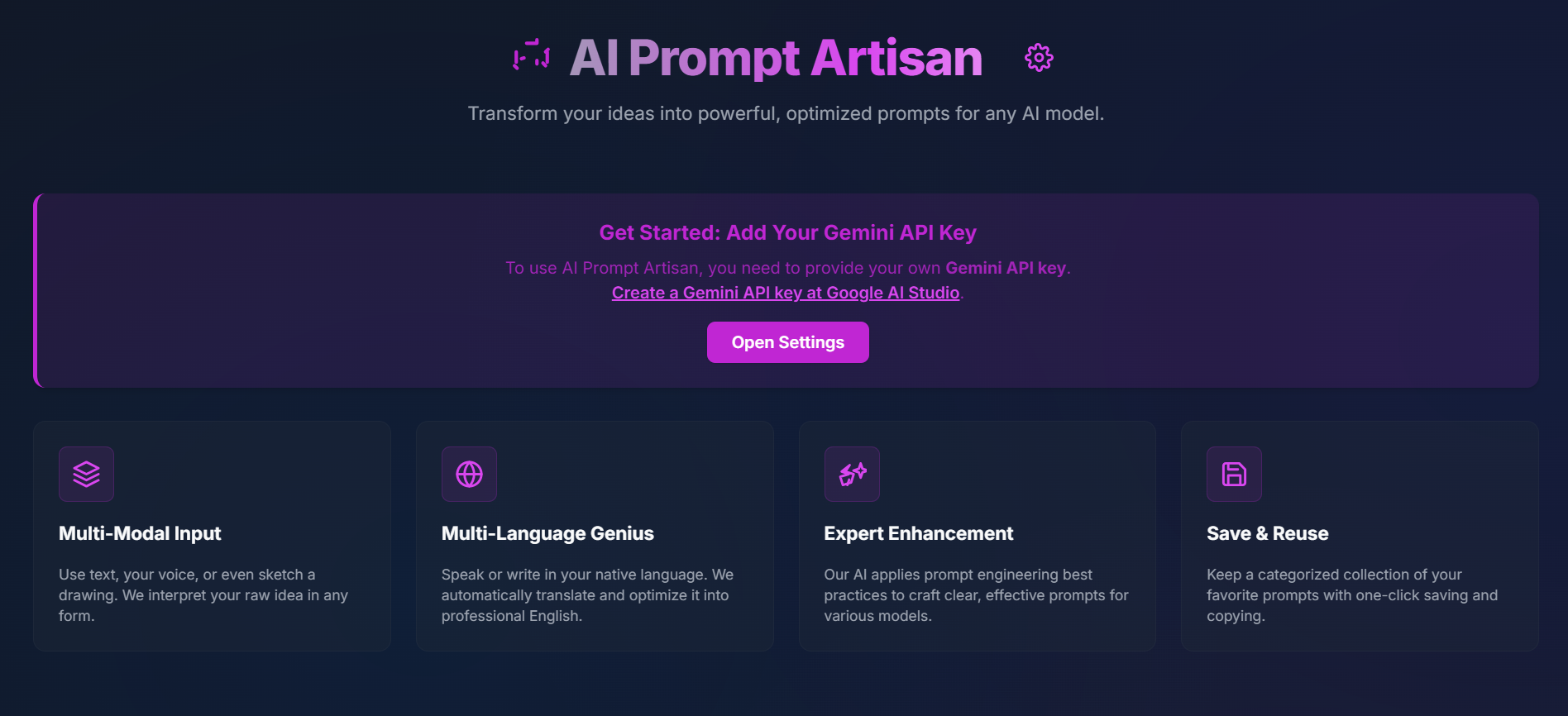 AI INTRACIÓN ARTISANO - Transforme sus ideas en indicaciones potentes y optimizadas media 1