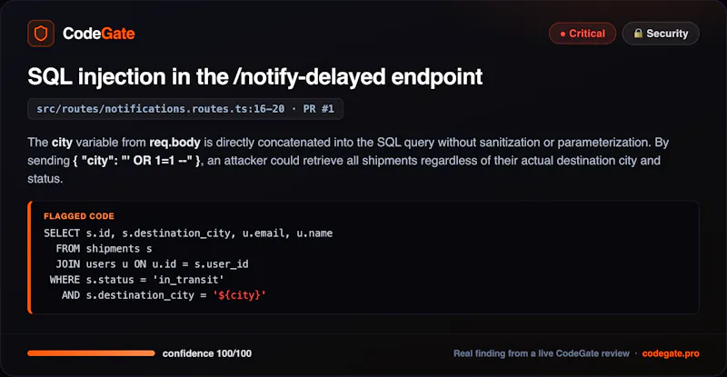 CodeGate screenshot 3