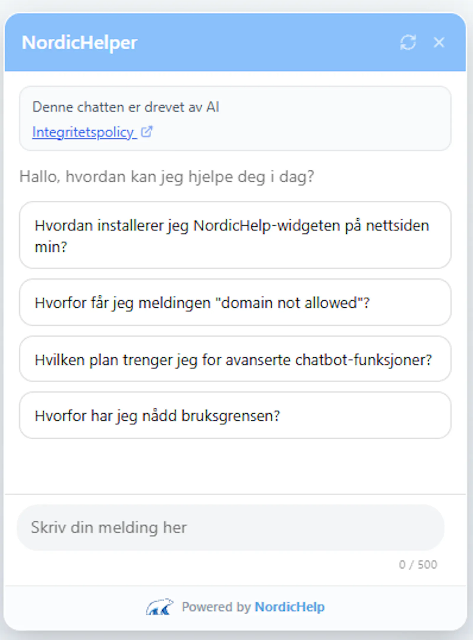 NordicHelp screenshot 2
