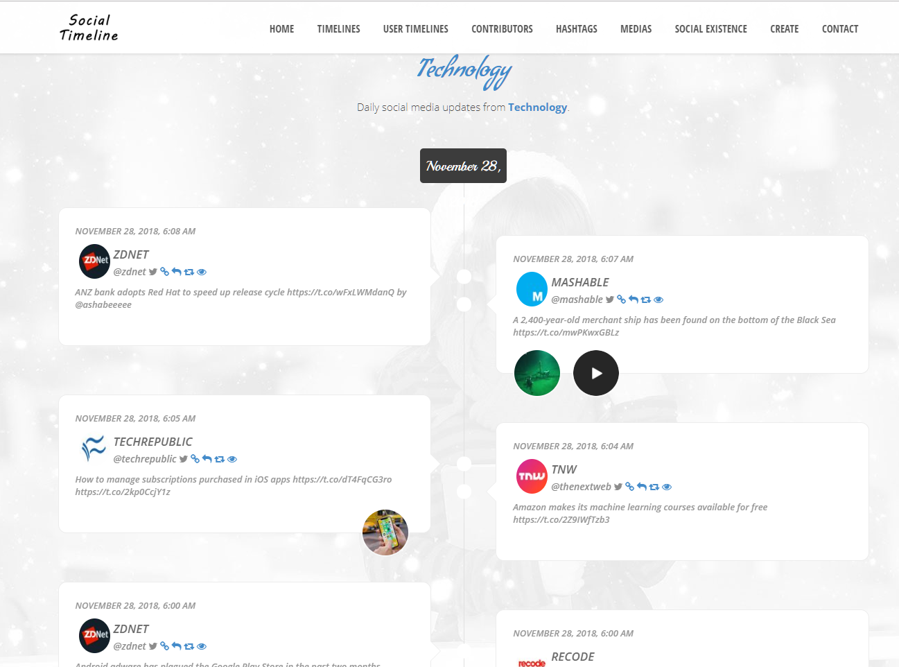 Social Timeline gallery image