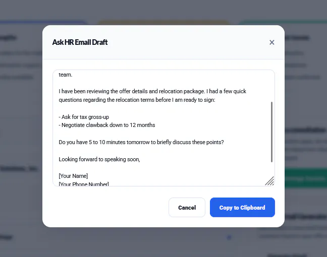 Job Offer Analyzer | Relo.AI  gallery image