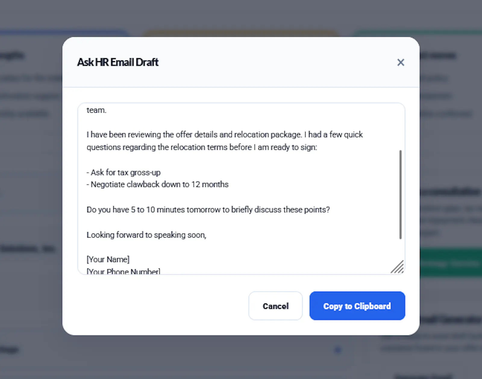 Job Offer Analyzer | Relo.AI  screenshot 5