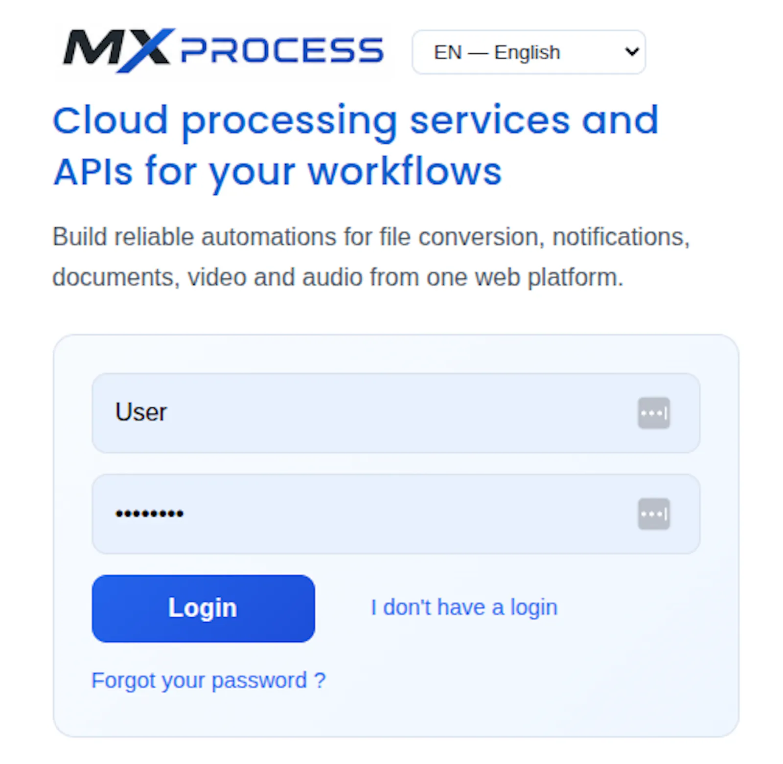 MXPROCESS screenshot 1