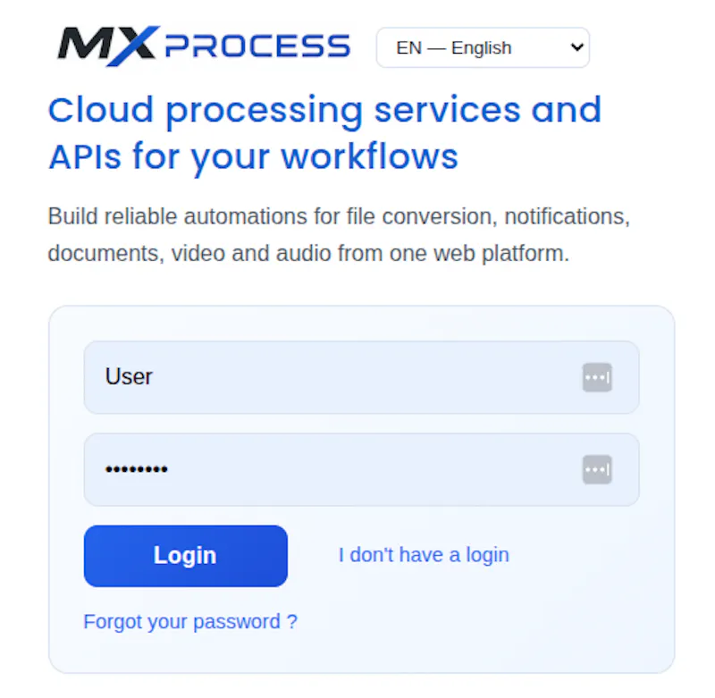 MXPROCESS screenshot 1