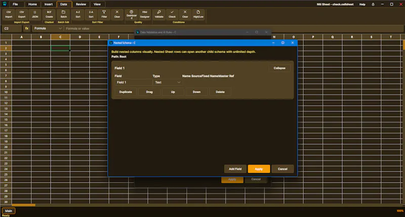 Niti sheet screenshot 4