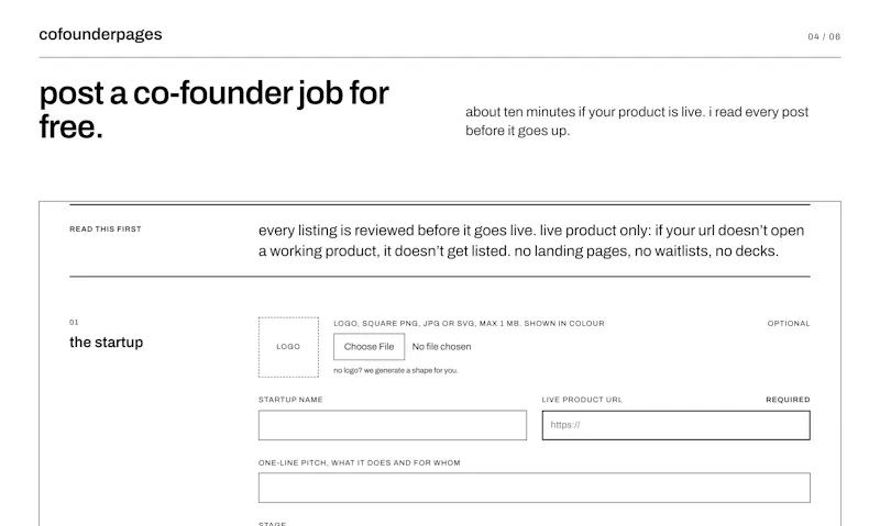 Cofounder Pages screenshot 7