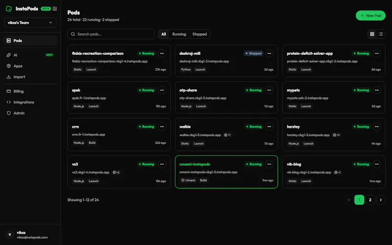 InstaPods screenshot 2