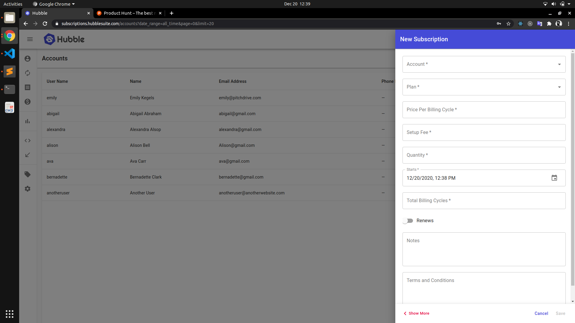 Hubble Subscriptions gallery image