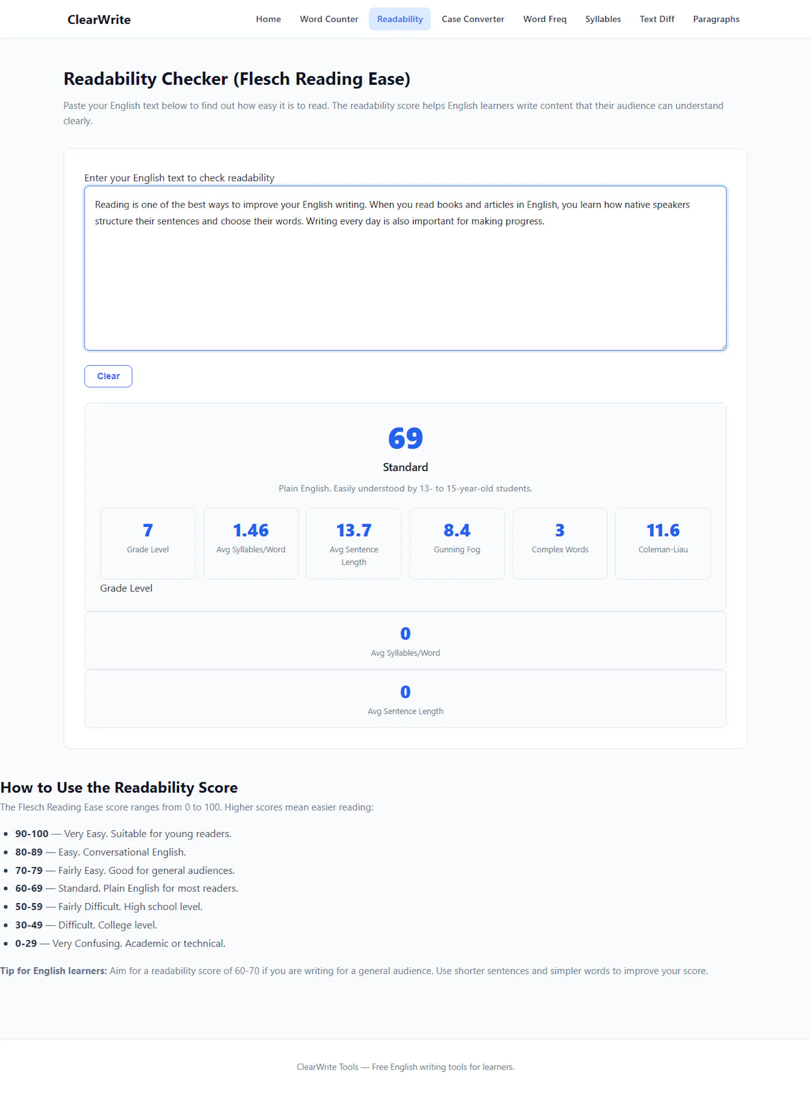 ClearWrite Tools screenshot 1