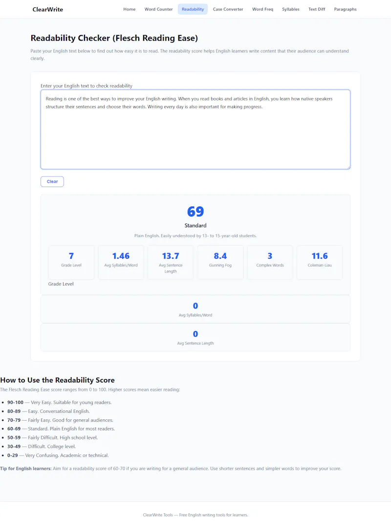 ClearWrite Tools screenshot 1