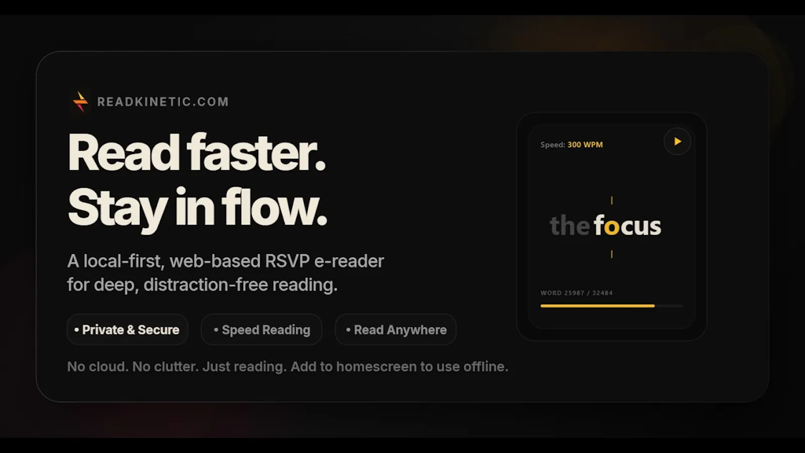 ReadKinetic screenshot 1 (video preview)