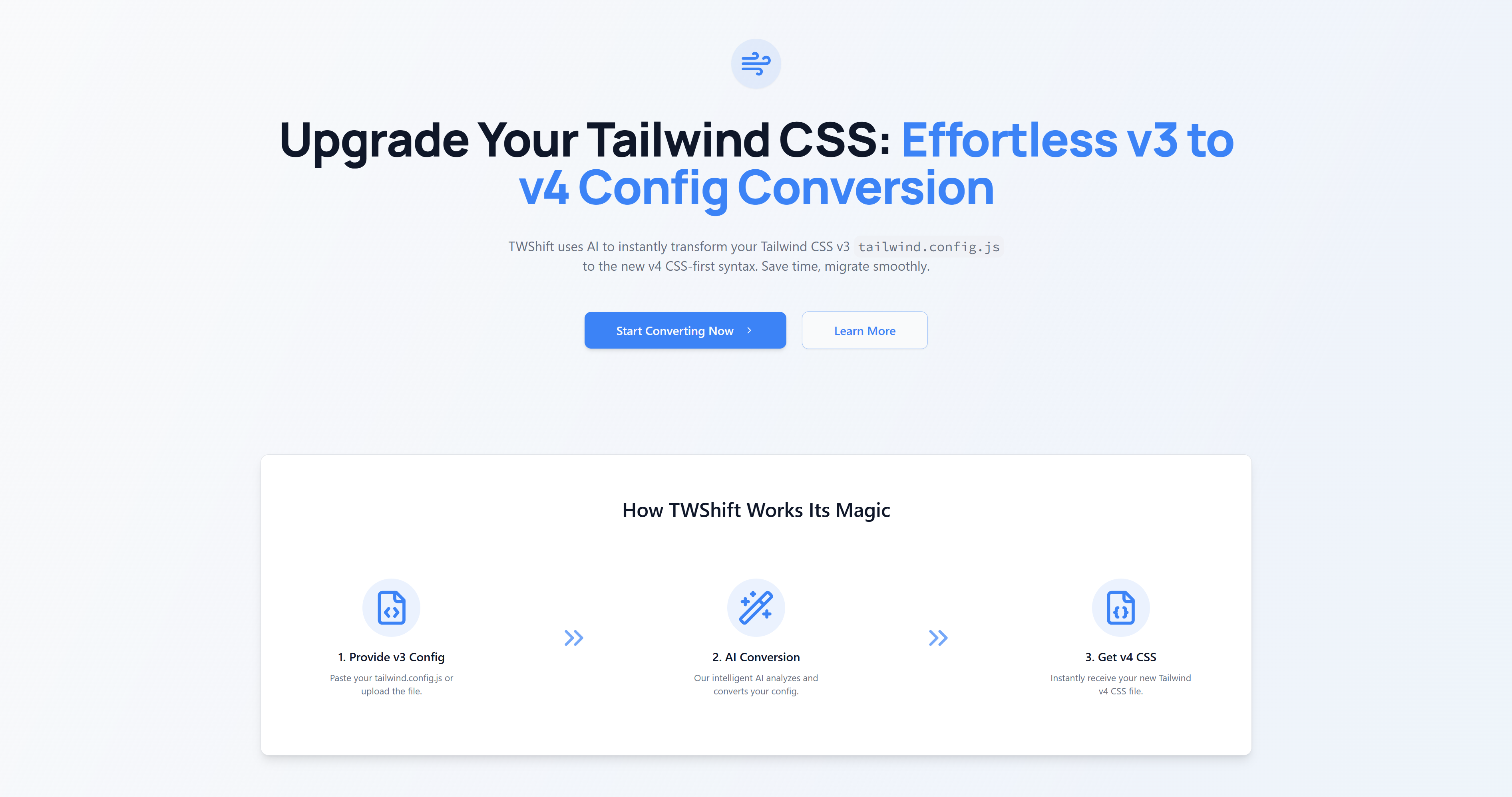 Média Twshift - Convertisseur CSS V3 à V4 propulsé par AI 2