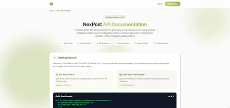 Nexpost AI Ghostwriter for Social Media gallery image