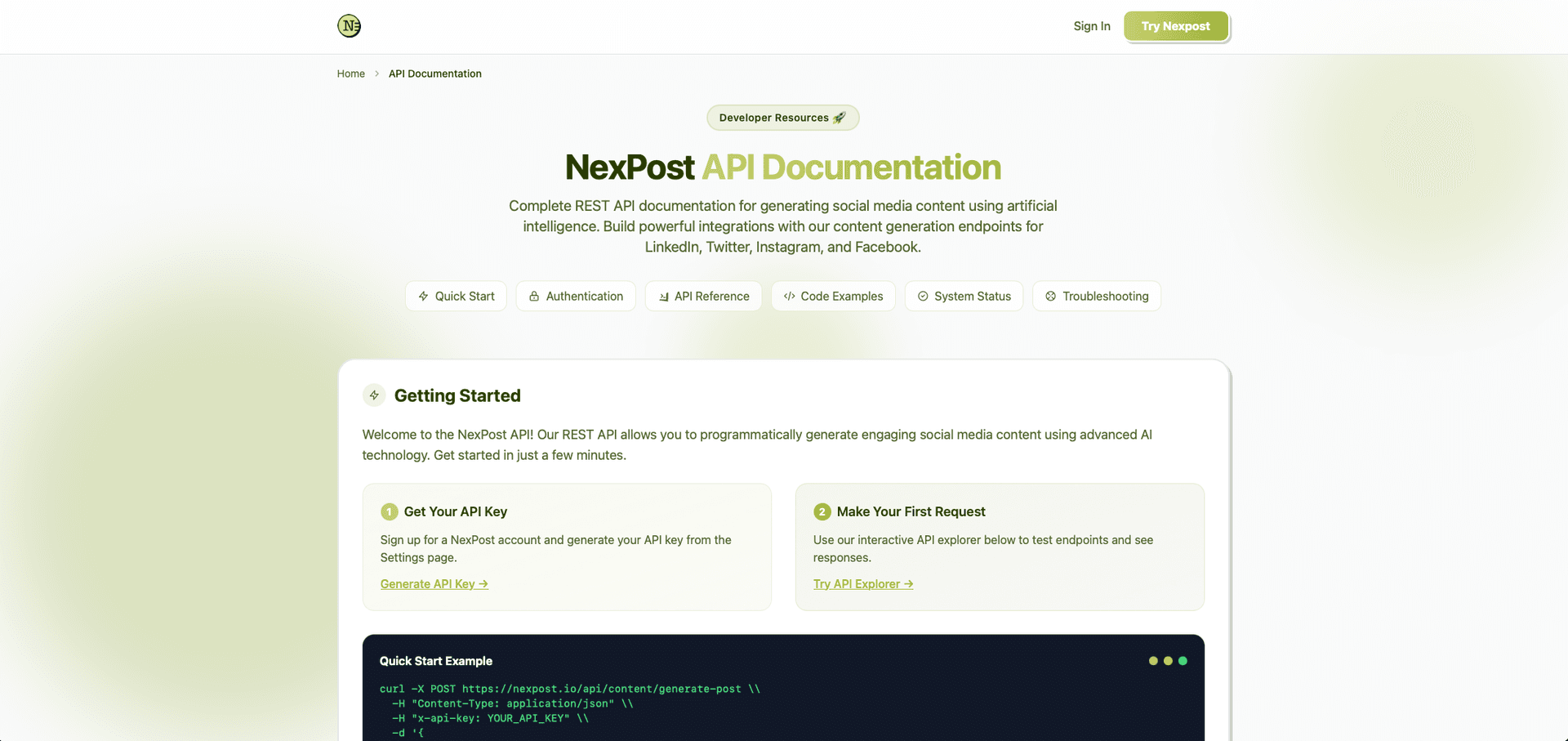 وسائط Nexpost AI Ghostwriter لوسائل التواصل الاجتماعي 3