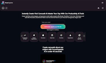 Focus Organize AI Carousel Generator gallery image