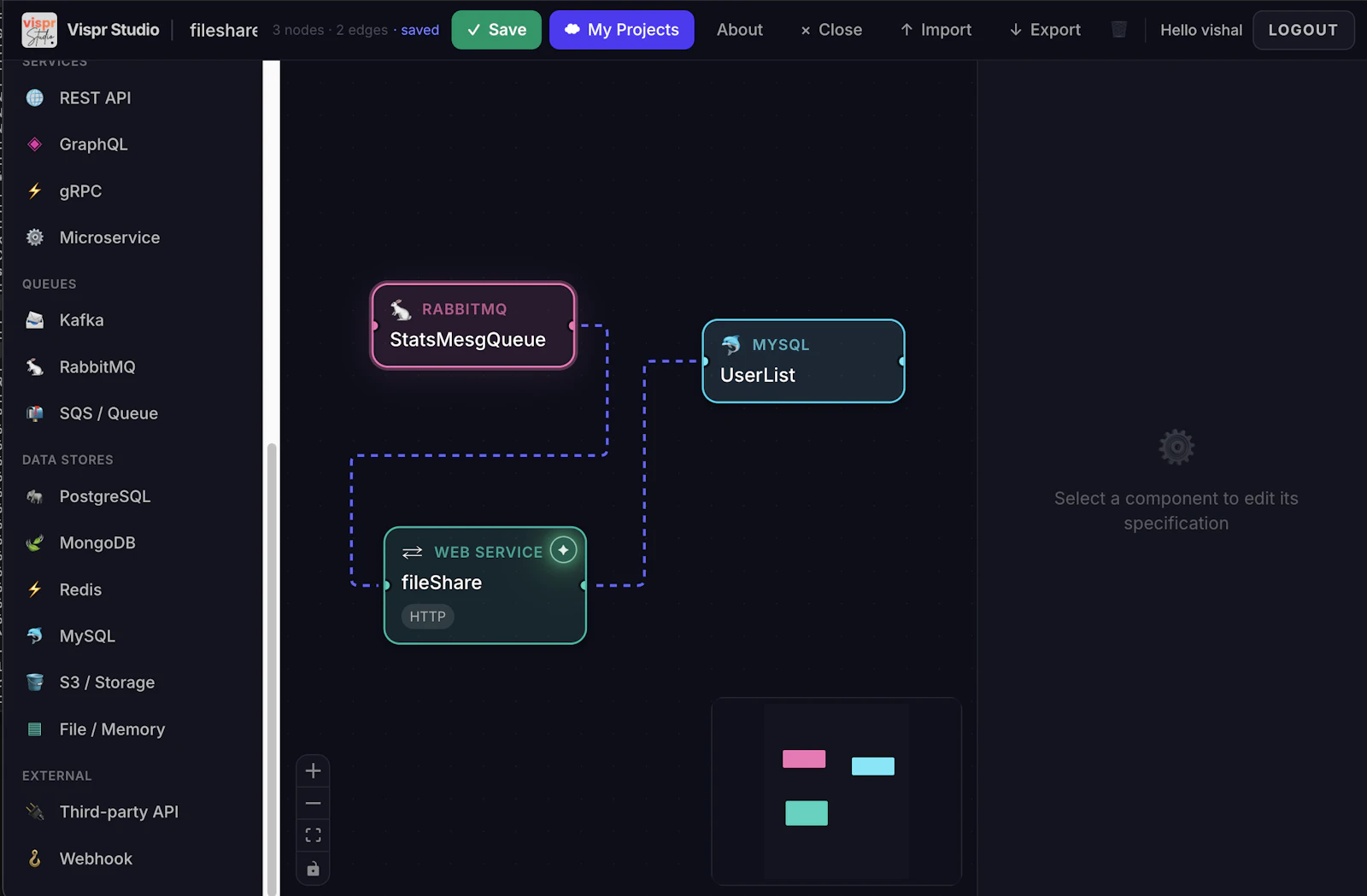 Vispr Studio screenshot 2