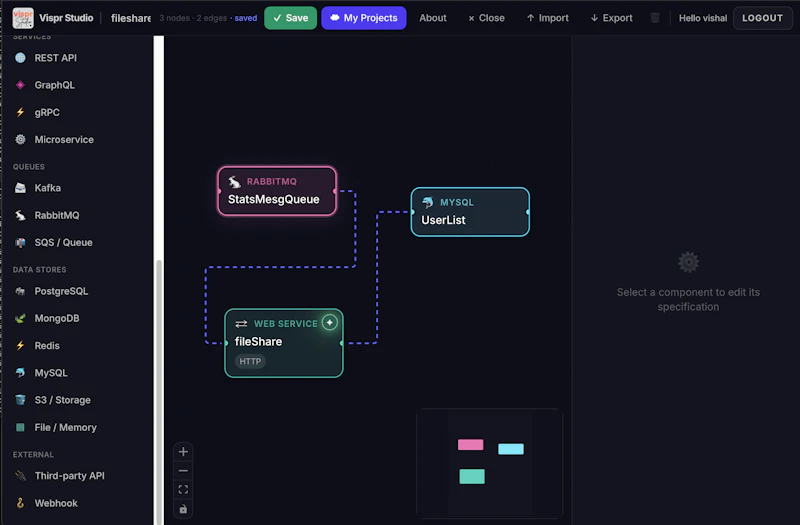 Vispr Studio screenshot 2