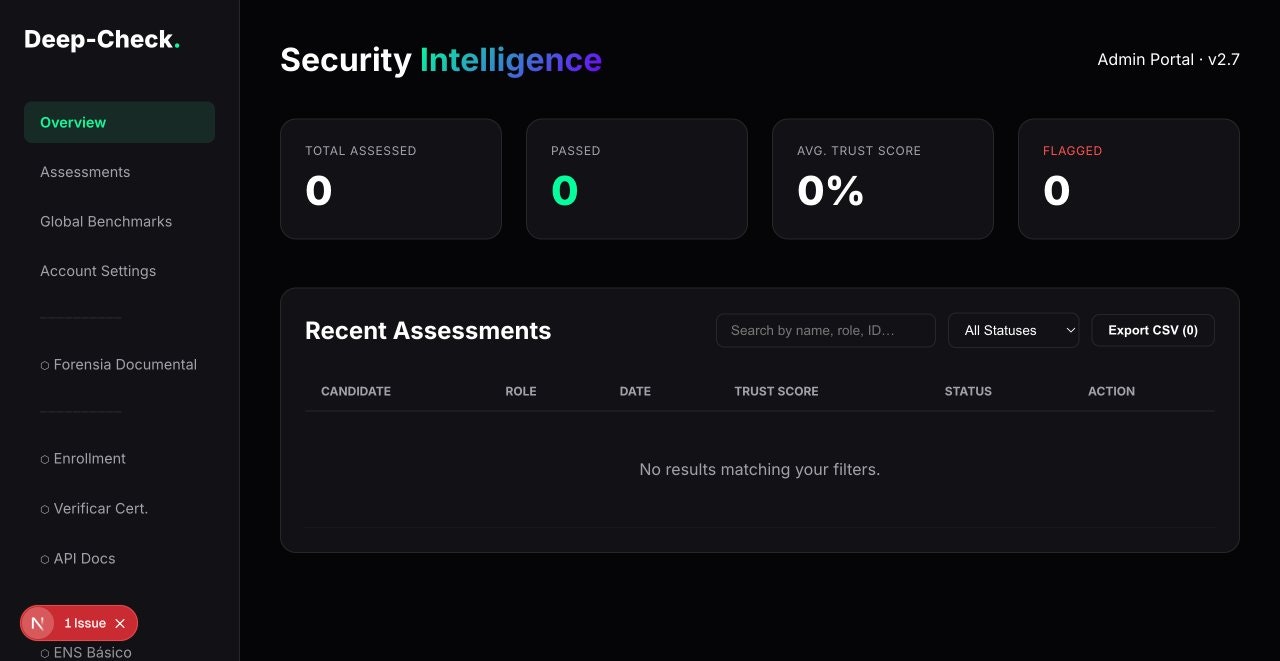 Deep-Check - Screenshot 3 showing product features and functionality