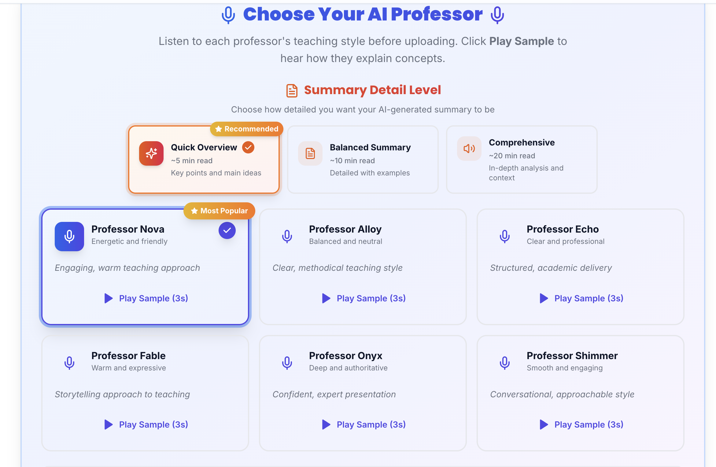 VoiceBrief.IO - Screenshot 2 showing product features and functionality
