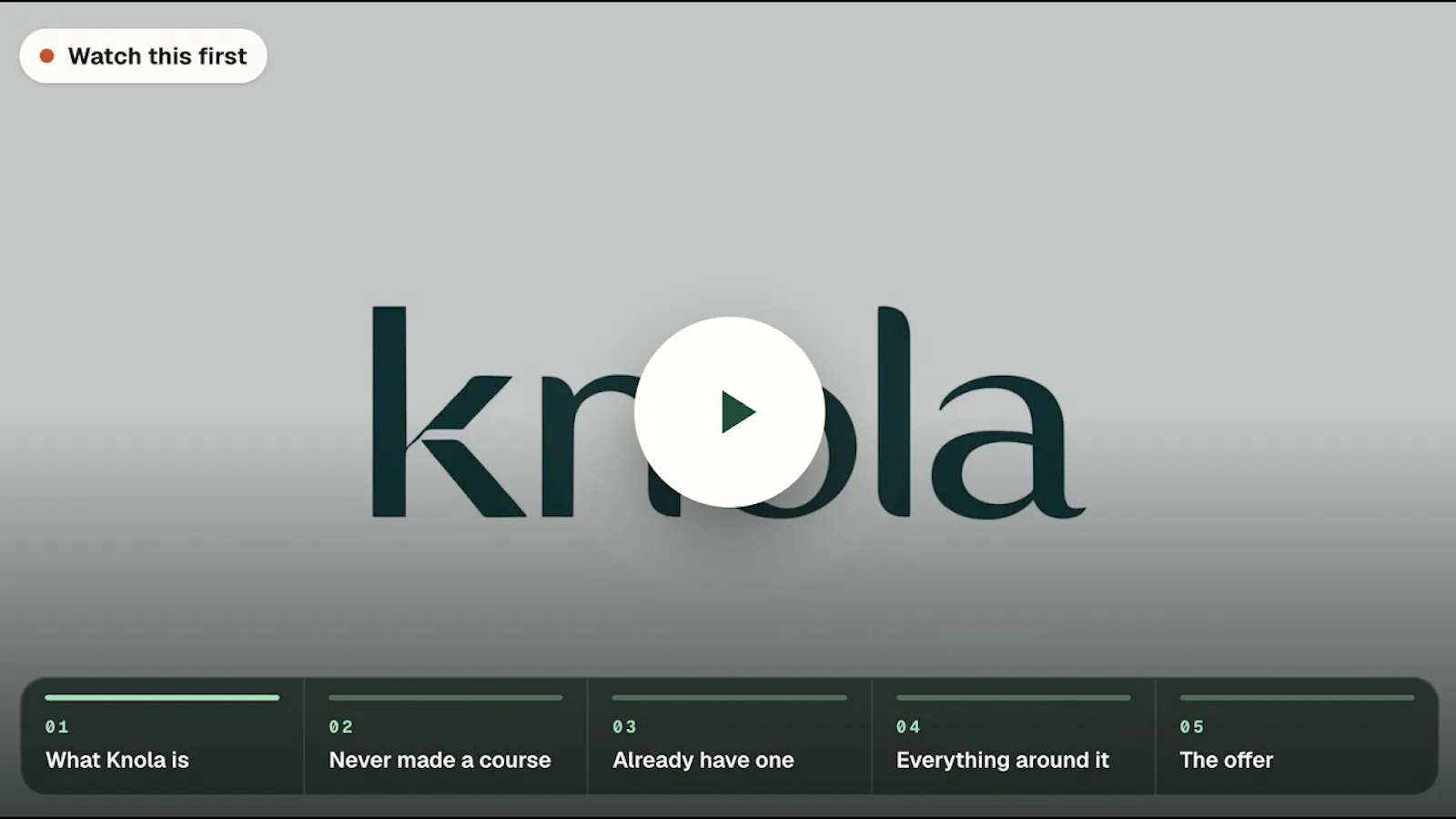 Knola screenshot 1 (video preview)