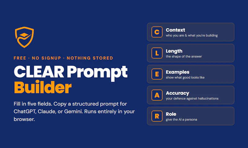 CLEAR Prompt Builder screenshot 3