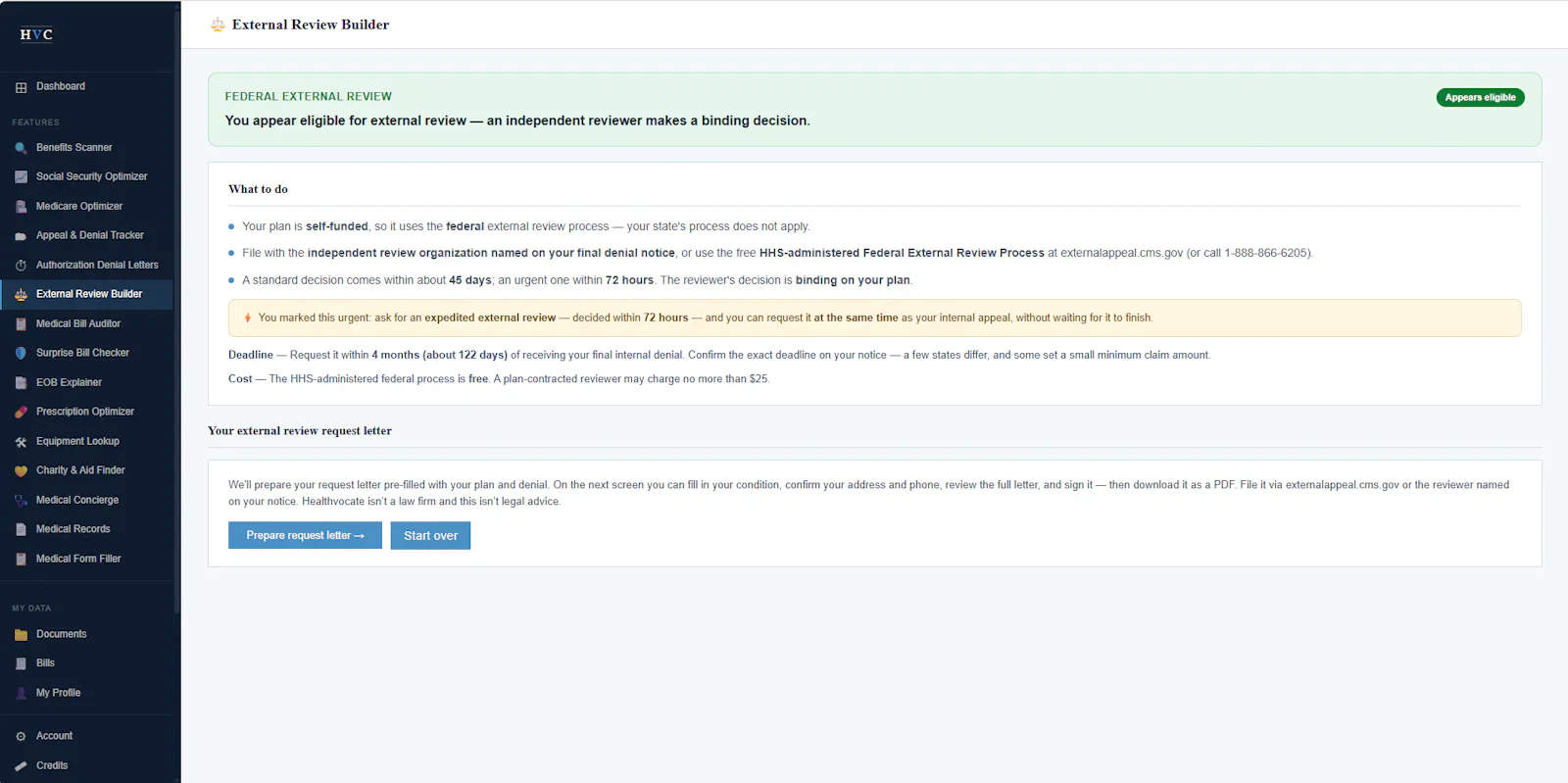 Healthvocate.com screenshot 5