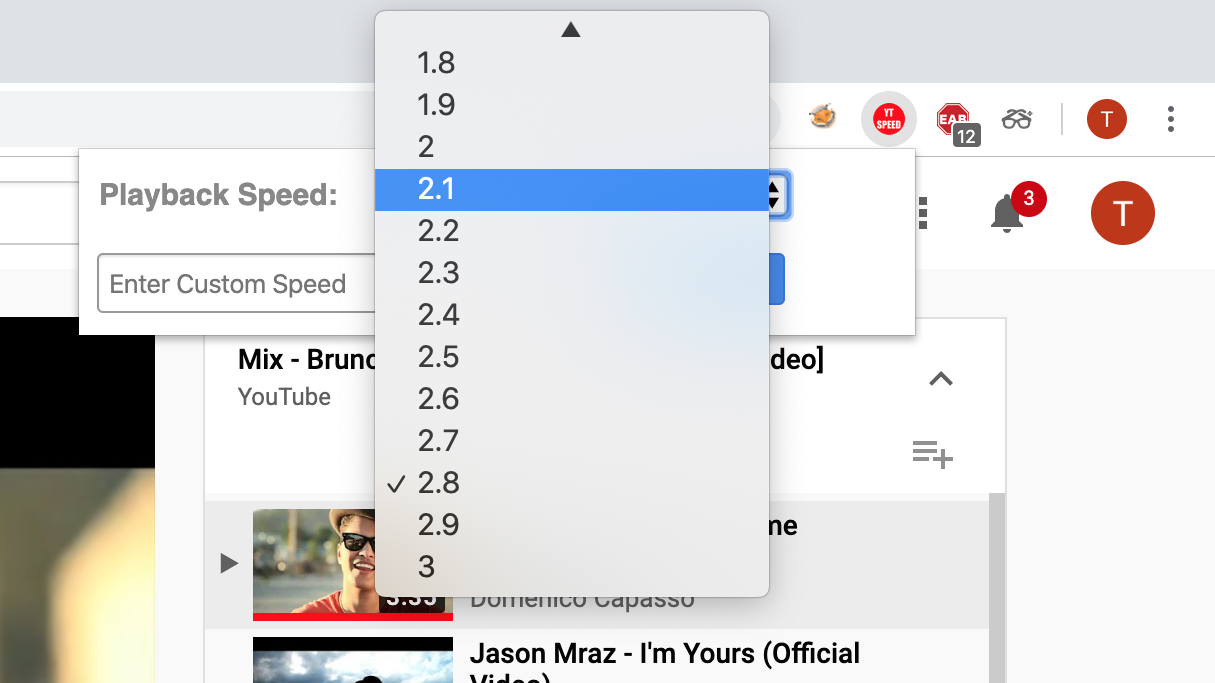 Youtube speed controller gallery image