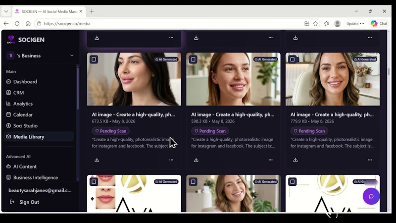 SOCIGEN screenshot 1 (video preview)