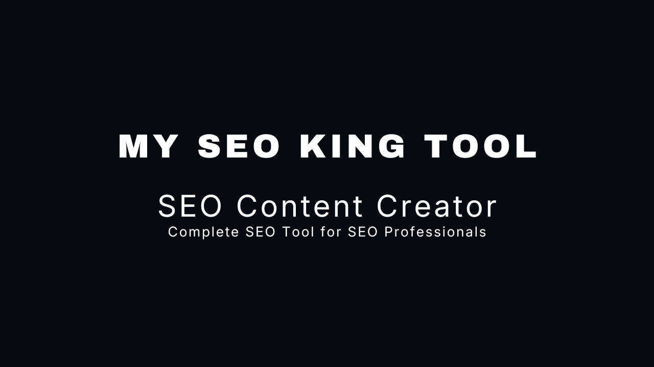 My SEO King Tool - Product Hunt launch logo and brand identity