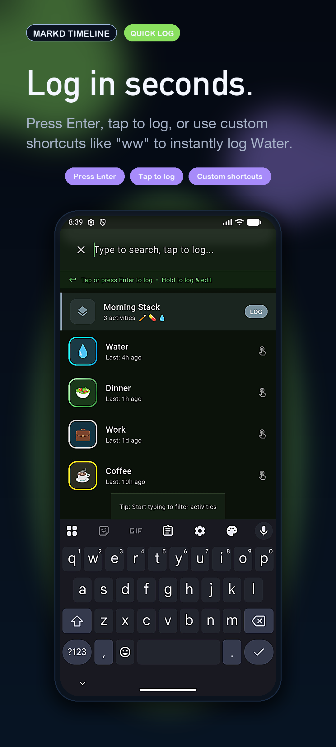 Markd Timeline gallery image