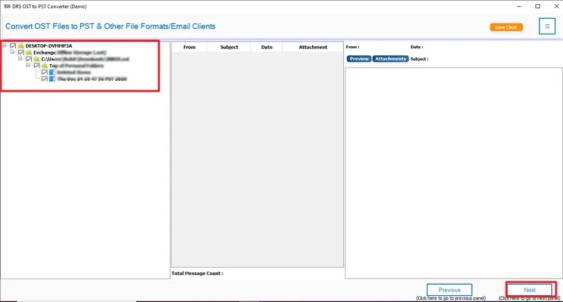 OST to PDF Converter - Screenshot 3 showing product features and functionality