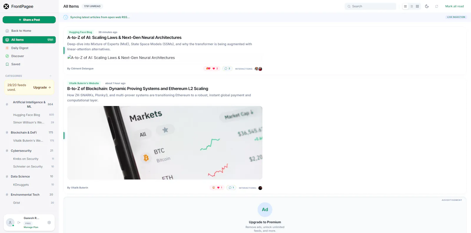 Frontpage screenshot 14