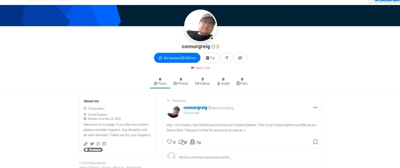 CreatorSphere gallery image