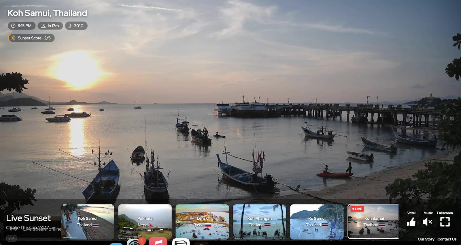 LiveSunset - Streaming Sunsets 24/7 screenshot 1