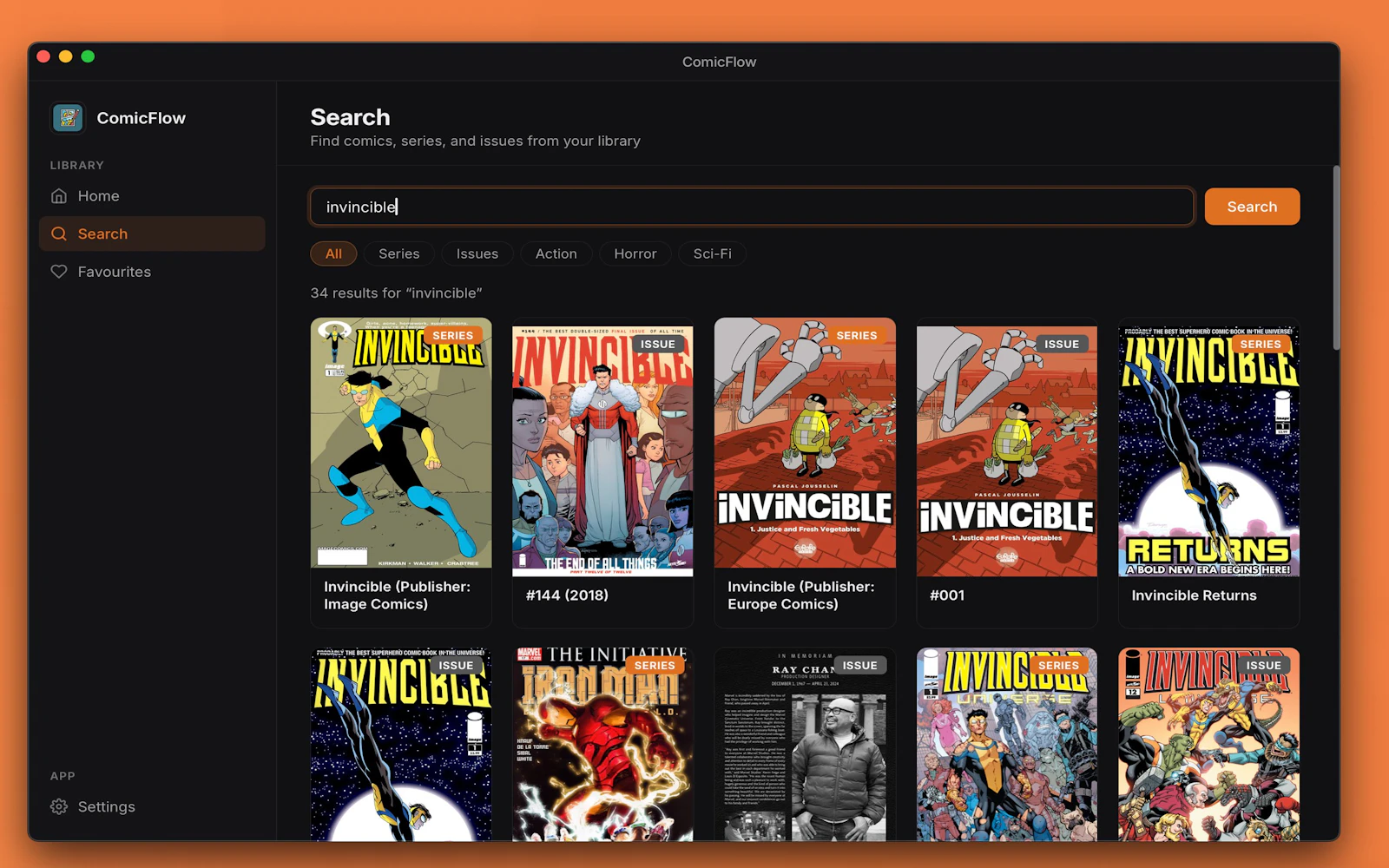 ComicFlow screenshot 2
