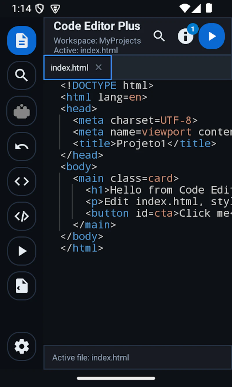 Code Editor Plus screenshot 2