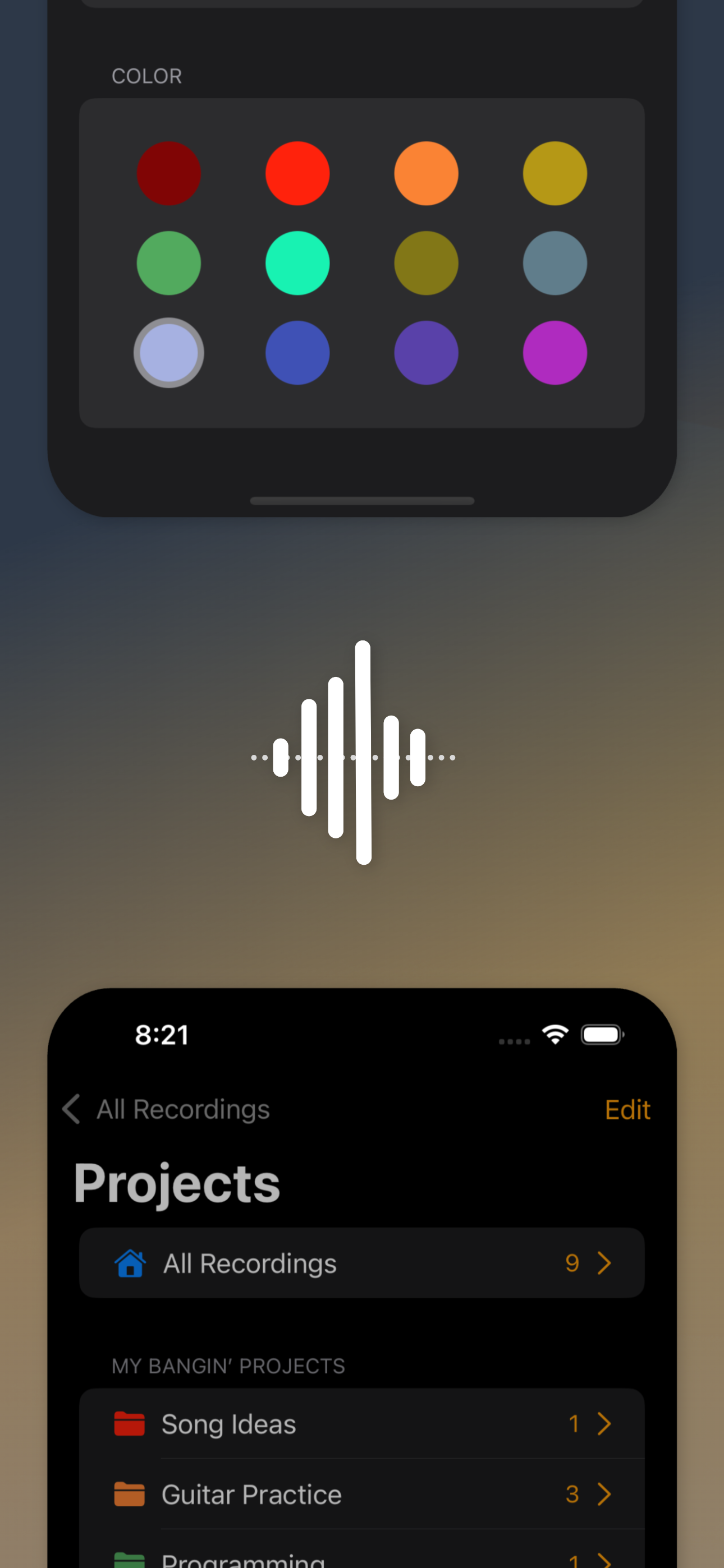 Bangin 'audioverrecorder - Record, transcriberen, cureren audio -spraakmemo's iPhone/iPad media 7